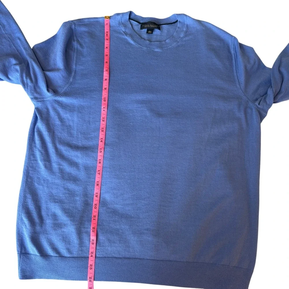 Banana Republic Cotton Cashmere Crew Neck Sweater Mens‎ Light Blue Size L